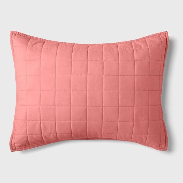 Box Stitch Microfiber Sham - Pillowfort™