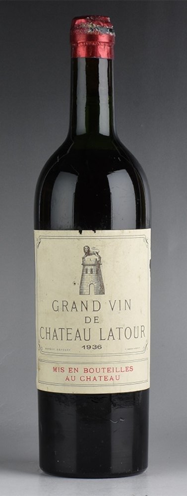 [1936] Chateau La Tour ※Cork prominence, label tear, dirt, cap seal tear, corrosion
