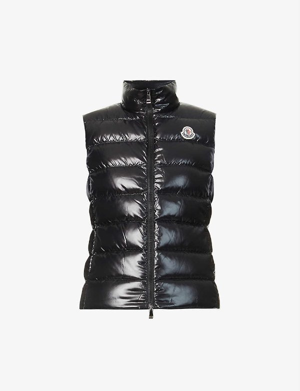 Ghany logo-embroidered padded shell-down gilet