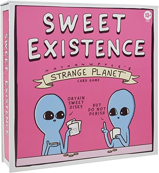 Sweet Existence, A Strange Planet Family-Friendly Party Card Game Inspired by The Webcomic and Books by Nathan W. Pyle, for Ages 13 and Up