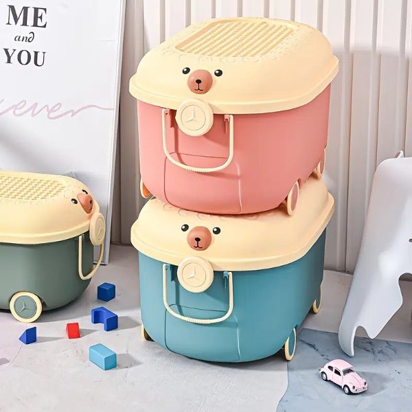 Mother And Baby Storage Box Household Sorting Box Cute Pig Storage Box Baby Clothes Sorting Storage Box Toy Storage Box | Save More With Clearance Deals | Temu