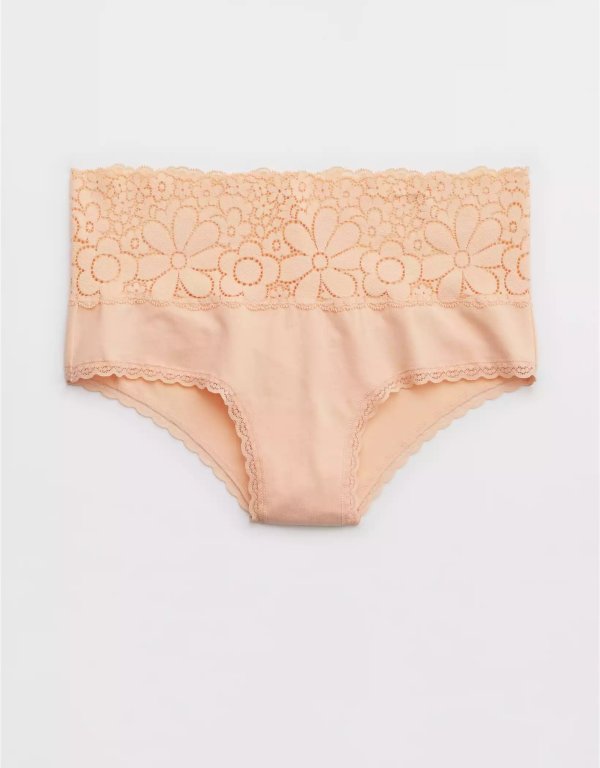 Candy Lace Cotton Cheeky Underwear
