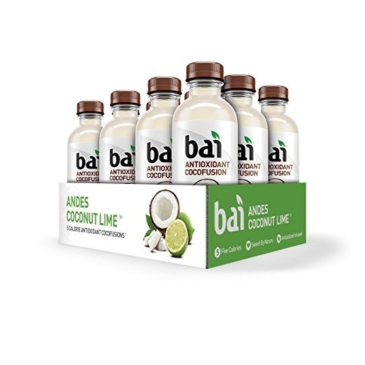 Bai Coconut Flavored Water, Andes Coconut Lime, 18 oz., 12 count