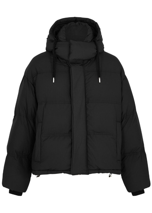 Quilted matte shell jacket