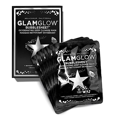 GLAM GLOW - Bubblesheet Oxygenating Deep Cleanse Mask (6 Masks)