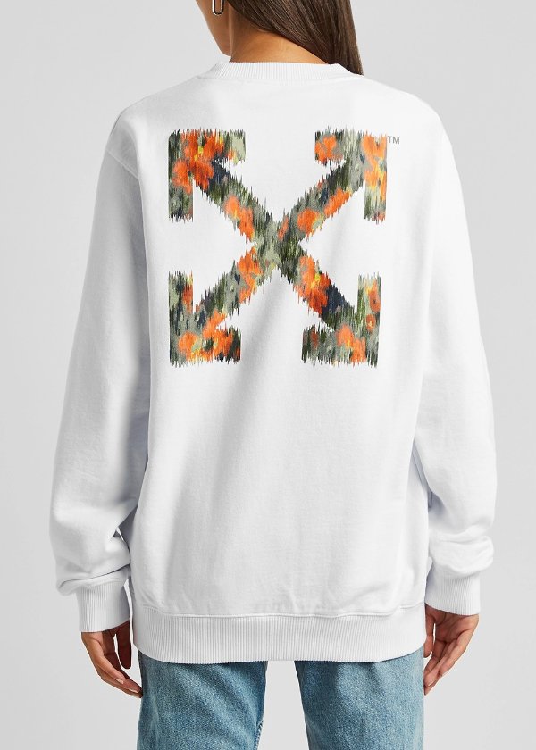 Chine Arrows printed cotton sweatshirt