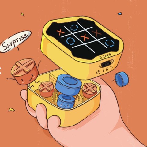 $39.99GiiKER Tic Tac Toe Bolt Game, 3-in-1 Handheld Puzzle