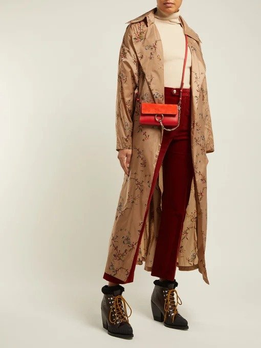 Faye small suede and leather shoulder bag | Chloe | MATCHESFASHION.COM US