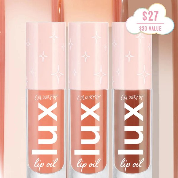 Nude Alert - Lux Lip Oil Set