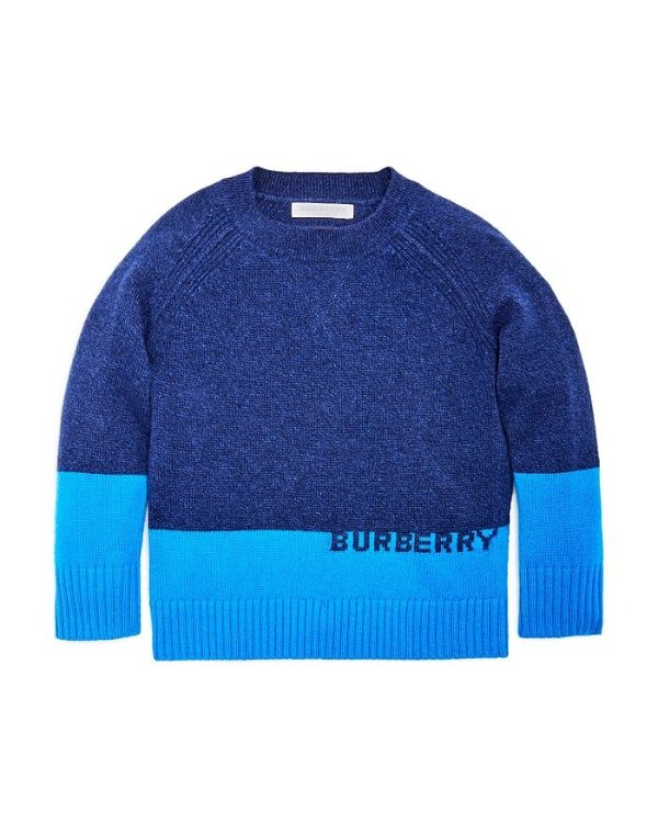 Boys' Alistar Color-Block Cashmere Sweater - Little Kid, Big Kid