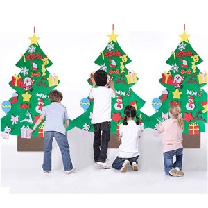 Mansalee儿童DIY趣味圣诞装饰树，1米高