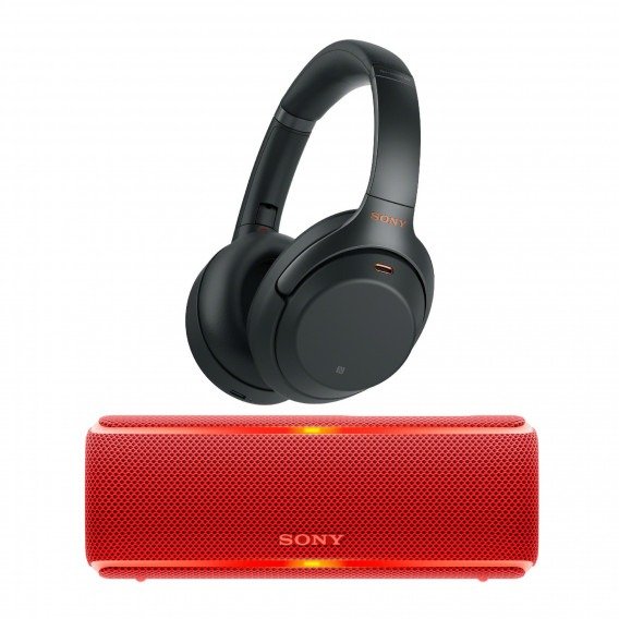 WH-1000XM3 Noise Canceling Headphones (Black) & Bluetooth Speaker Bundle