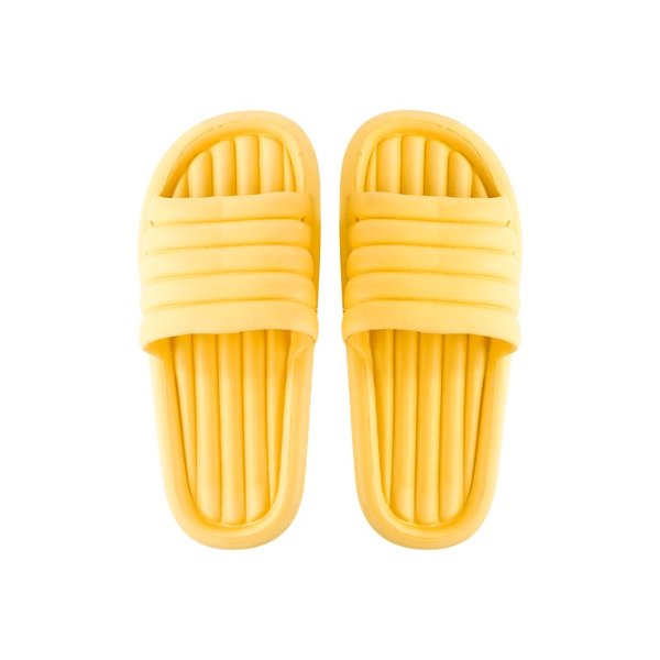 【夏日必备】Yanosaku 家居拖鞋大粗条简约款 黄色 38-39号 | 亚米