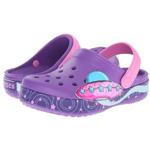 Crocs 卡洛驰女宝紫色洞洞鞋