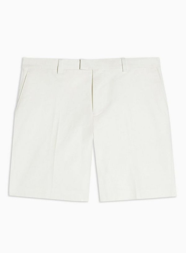 White Smart Chino Slim Shorts