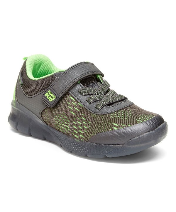 Gray & Lime Made2Play® Neo Light-Up Sneaker - Boys