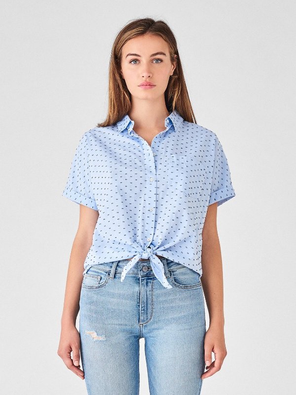 Chrystie St Top | Blue Dotted