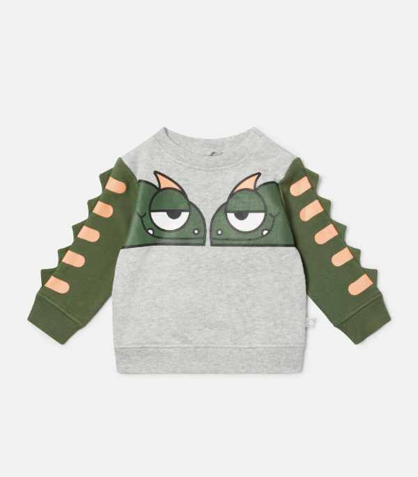 Double Gecko Print Sweatshirt