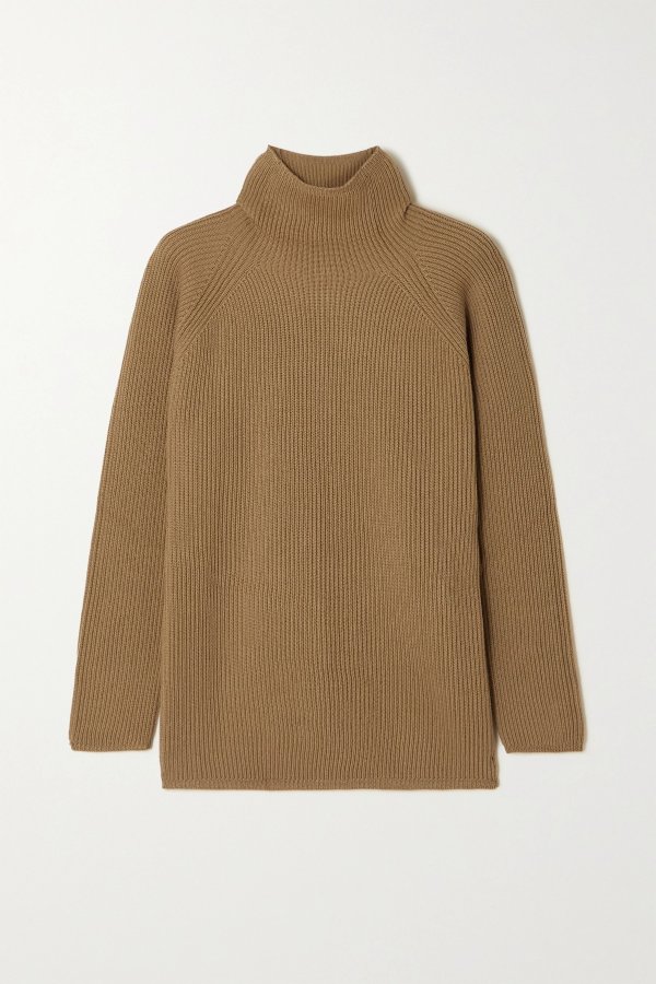 + Leisure Gimmy ribbed wool turtleneck sweater