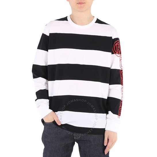 Laxley Stripe Cotton Oversized Long-sleeve T-shirt