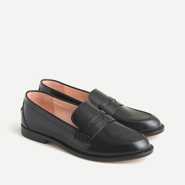 Classic tab loafer in spazzolato leather