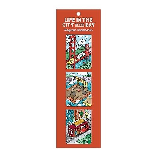 Life In The City By The Bay Magnetic Bookmarks