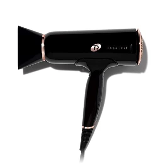 - CURA LUXE Hair Dryer | Digital Ionic Professional Blow Dryer | Frizz Smoothing | Fast Drying Wide Air Flow | Volume Booster | Auto Pause Sensor | Multiple Speed and Heat Settings | Cool Shot