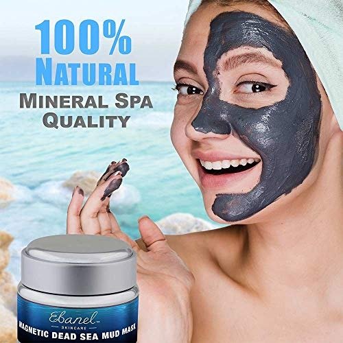 Magnetic Dead Sea Face Mask, Mud Mask for Face and Body, 100% Natural SPA Quality with Retinol, Plants Stem Cell Extracts to Treat Acne,Blackheads,Reduce Pores,Deap Cleansing,Brightening 4.59oz/130g