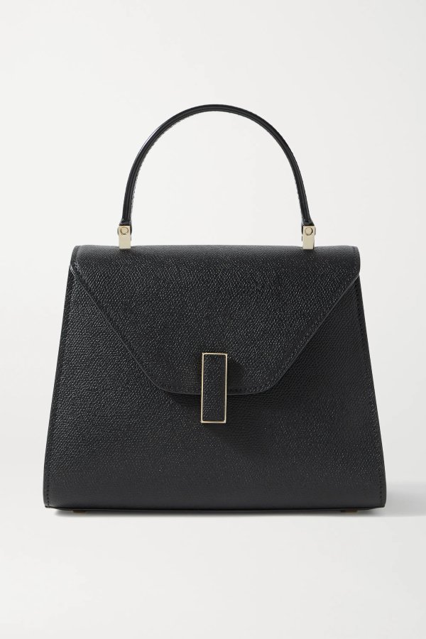 Iside mini textured-leather tote