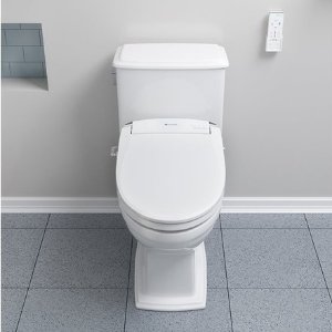 Brondell Swash SE600 Elongated or Round Bidet Seat with Air Dryer and Stainless-Steel Nozzle