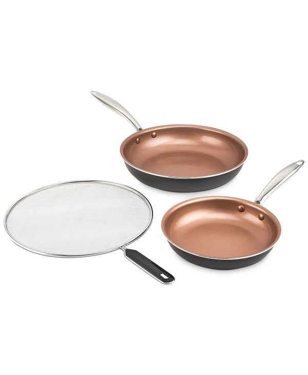 8" & 10" Fry Pan Pack with Splatter Screen