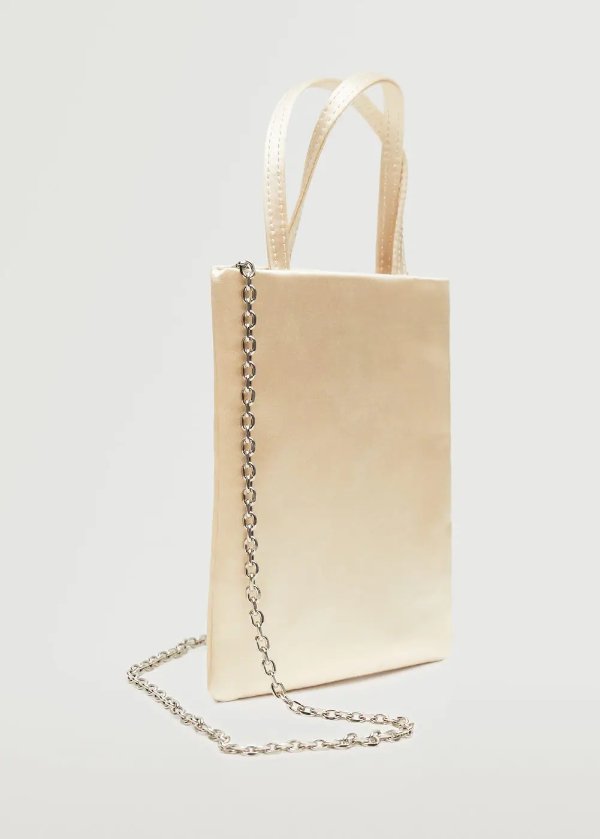 Mini satin bag - Women | MANGO OUTLET USA