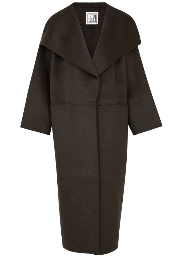 Wool and cashmere-blend coat