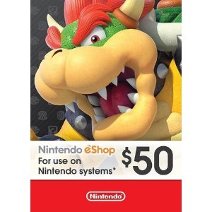 $50 Nintendo eShop 数字版礼卡
