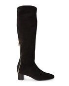 Black Shrimpton Suede Knee-High Boots