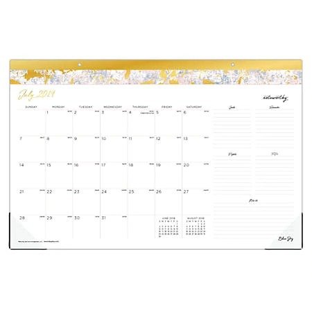 Academic Monthly Desk Pad, 17" x 11", Maquel, July 2019 to June 2020 Item # 9563018
