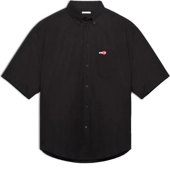 Short sleeve large fit shirt with logo
