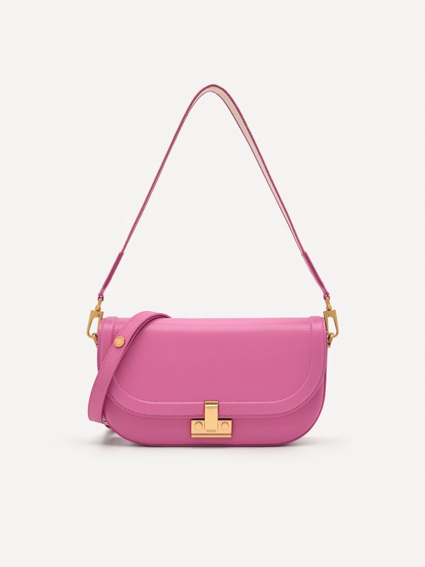 PEDRO Studio Millie Leather Shoulder Bag - Pink