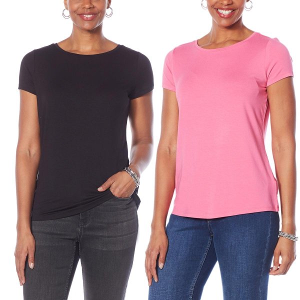 2-pack EcoLuxe Jersey Knit Short-Sleeve Tees