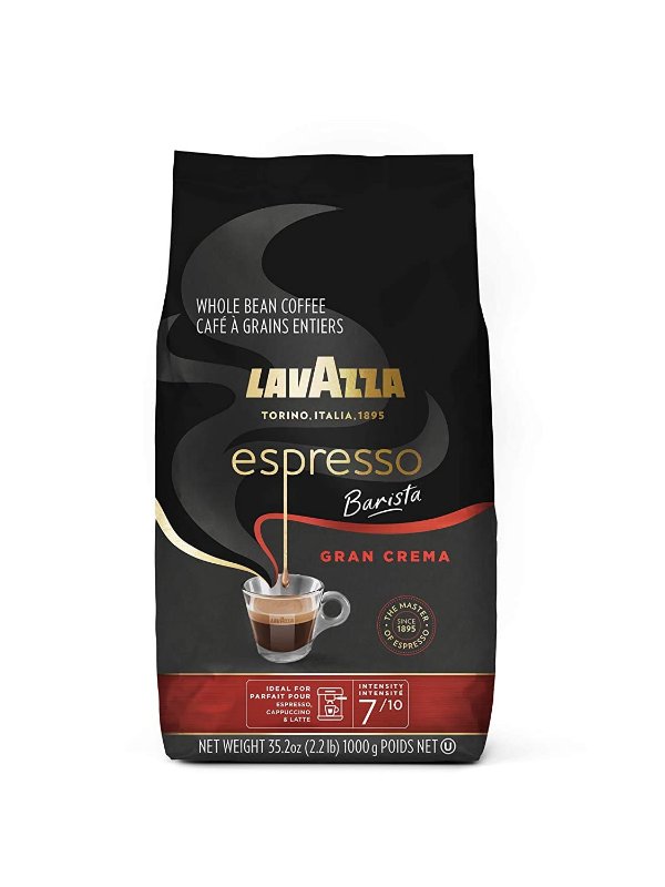 中度烘焙Barista Gran Crema浓缩咖啡豆 2.2lb