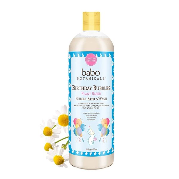 Limited Edition! 3 in 1 Birthday Bubbles Plant Based Bubble Bath and Wash
