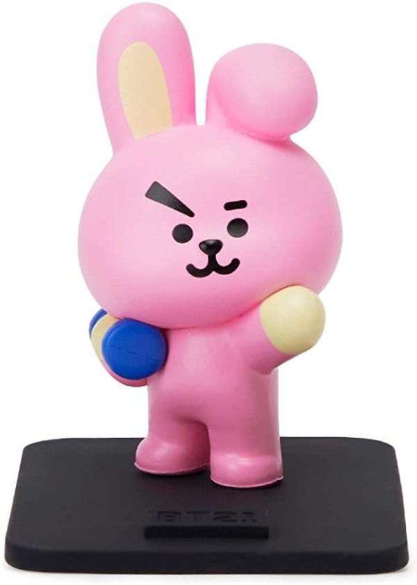 Official Merchandise by Line Friends - Cooky Character Cell Mobile Phone Stand Holder Cradle, Pink