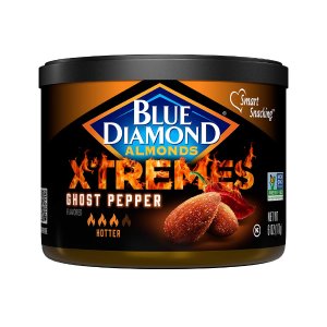 Blue Diamond Almonds XTREMES Ghost Pepper Flavored Snack Nuts, 6 Oz