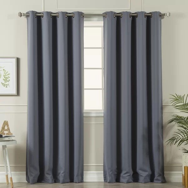 Solid Blackout Thermal Grommet Curtain Panels (Set of 2)Solid Blackout Thermal Grommet Curtain Panels (Set of 2)Customer PhotosShipping & ReturnsMore to Explore