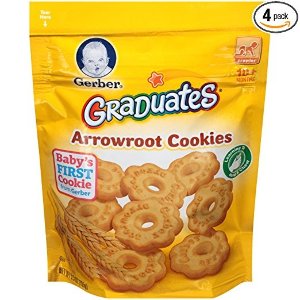 Gerber Graduates Arrowroot Cookies Pouch 5.5 Ounce (Pack of 4)