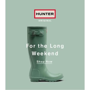 Succulent Green Rain Boots @ Hunter