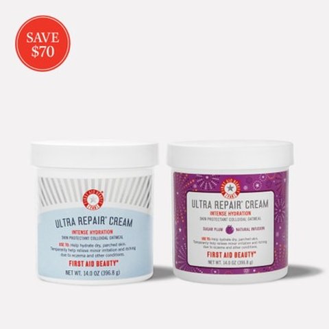 First Aid Beauty经典修复霜14oz+甜李子修复霜14oz