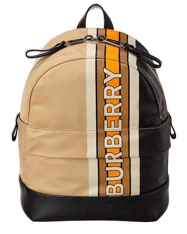 Burberry Mini Nico Stripe Leather Backpack