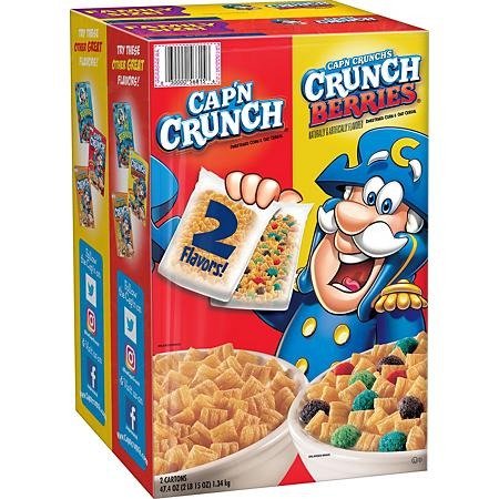 Cap'n Crunch Cereal, Variety Pack (2 pk.) - Sam's Club