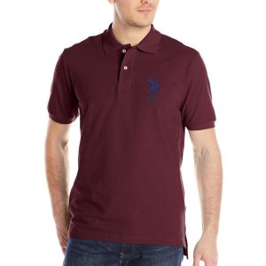 U.S. Polo Assn. Men's Solid Short-Sleeve Pique Polo Shirt @ Amazon